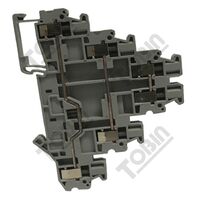 UT Terminal Triple Level 2.5mm | 3x32A Current Rating | DIN Rail Mountable | by Tobin