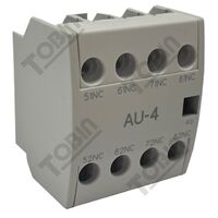Aux Contact 4No Top Mount | Suits GMC-6M to GMC-16M | 4 Normally Open Contacts | by Tobin