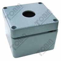 Pushbutton Enclosure Aluminium | Durable Construction | Single Hole Design | 57mm Depth | by Tobin