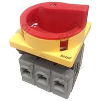 Isolator Panel Mount IP65 63A 3 Pole | Padlockable Safety | Dust & Water Resistant | by Tobin