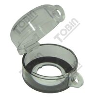 Pushbutton Sealing Cover Padlockable | Clear Plastic | Fits 22mm Pushbuttons | Enhanced Safety | by Tobin
