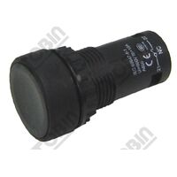 Pushbutton Monobloc Flush Black | 1 N/O & 1 N/C Contacts | Durable Design | by Tobin