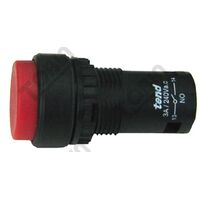 Pushbutton Monobloc Raised Red | 1 N/O & 1 N/C Contacts | Durable Design | by Tobin