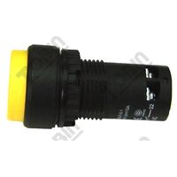 Pushbutton Monobloc Raised Yellow | 1 N/O & 1 N/C Contacts | Durable Design | by Tobin