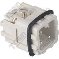 Socket Inserts 3P+E 10A Male Plug Outlet Insert | Industrial Use | Robust Construction | by Tobin