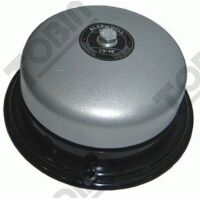 24VAC Surface Mount Warning Bell | 95dB Audible Alarm | 4 Inch Grey Design | by Tobin