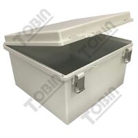 Polycarbonate Electrical Enclosure | IP66 Rated | Hinged Lid Design | Grey Color | by Tobin
