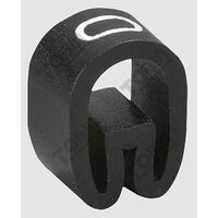 Cable Marker 0 Black | Suitable for 0.75-1mm² Cables | Durable Plastic | Clear Marking | by Tobin