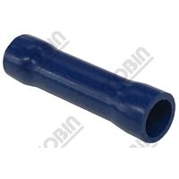Butt Splice Blue Connector | 1.5-2.5mm Wire Size | 27A Rated | @Pack of 100 | by Tobin