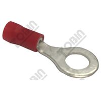 Ring Terminal Red 0.5-1.5mm | 6.4mm Stud Size | Pack of 100 | by Tobin