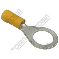 Ring Terminal Yellow 2.5-6.0mm | 12mm Stud | Insulated & Durable | @Pack of 50 | by Tobin