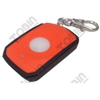 1-Channel Keyring Penta Transmitter | 5 Selectable Frequencies | Compact Design | Orange Color | by Tobin