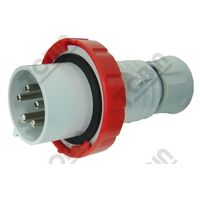 Straight Plug 32A 415VAC 3P+N+E | IP67 Rated | Heavy Duty Electrical Plug | by Tobin