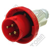 Reefer Plug IP67 Straight Plug | 32A Current Rating | 415V 3P+E Configuration | by Tobin