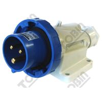 90 Deg Appliance Inlet 16A 240VAC | IP67 Rated | 2P+E Configuration | Space-Saving Design | by Tobin