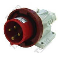 90 Deg Appliance Inlet 16A 415VAC | IP67 Rated | 3P+E Configuration | Space-Saving Design | by Tobin