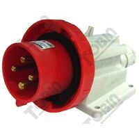 90 Deg Appliance Inlet 32A 415VAC | IP67 Rated | 3P+E Configuration | Space-Saving Design | by Tobin