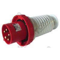Straight Plug 63A 415VAC 3P+N+E | IP67 Rated | IEC 309 Compliant | by Tobin