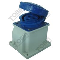 Surface Sockets 32A 240V 2P+E | IP67 Rated | IEC 309 Compliance | Heavy-Duty Power Connection | by Tobin