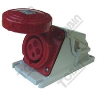 90 Deg Surface Socket IP67 | 16A Current Rating | 3P+E Configuration | Durable Design | by Tobin