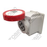 Reefer Surface Socket IP67 | 32A Current Rating | 3P+E Configuration | Waterproof Protection | by Tobin