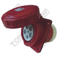 Panel Mount Socket 63A 415V 3P+N+E | IP67 Rated | Flush Mount Design | by Tobin