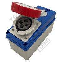 Reefer Switched Socket IP55 32A 415V 3P+E | Heavy-Duty | Switched for Safety | by Tobin