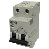 MCB EUREKA 2 Pole 32A C Curve Circuit Breaker | 6kA Breaking Capacity | by Tobin