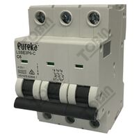 MCB EUREKA 3 Pole 6A C Curve Circuit Breaker | 6kA Breaking Capacity | by Tobin