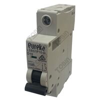 MCB EUREKA 1 Pole 10A D Curve Circuit Breaker | 10kA Breaking Capacity | by Tobin