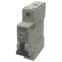 MCB EUREKA 1 Pole 2A D Curve Circuit Breaker | 10kA Breaking Capacity | High Inrush Current Protection | by Tobin