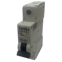MCB EUREKA 1 Pole 25A C Curve | 10kA Breaking Capacity | by Tobin