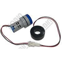 Ammeter 22mm CT Operated | 0-100A Measurement Range | Blue Display | by Tobin