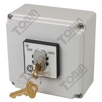 Key Switch Raise/Off/Lower in Plastic Enclosure | Durable & Secure | Ideal for Access Control | by Tobin