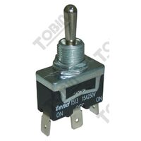 Toggle Switch 10A Double Pole | SPDT Momentary On-Off-On | Quick Connect Terminals | by Tobin