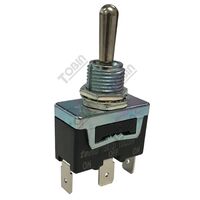 Toggle Switch 10A Double Pole On Off On | 15A SPDT | Robust Design | by Tobin