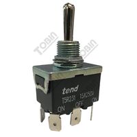 Toggle Switch 10A Double Pole On Off On | DPDT Configuration | 15A Rated | by Tobin