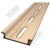 Din Rail Aluminium 2 Metre Slotted 8mm | Durable Corrosion-Resistant | Flexible Mounting Design | by Tobin