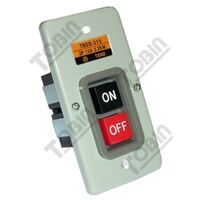 Power Switch Enclosure 15A 3 Pole ON/OFF | Latching Operation | Flush Mount Plastic | by Tobin