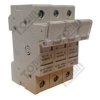 Fuse Disconnector 3 Pole 32A | Din Mount Compatible | Fits 10x38mm Fuses | by Tobin