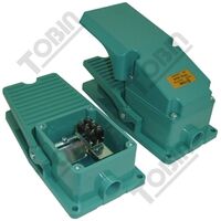 Foot Switch Metal 240V | Push On/Off Operation | 10A Rating | 2 N/O & 2 N/C Contacts | by Tobin