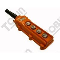 Hoist Switch 4 Button Single Speed | Ergonomic Pendant Design | Durable for Industrial Use | by Tobin