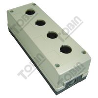 Pushbutton Enclosure Plastic 4 Hole | 22mm Design | Durable Construction | by Tobin