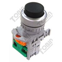 Pushbutton Raised Black Switch | 1 N/O Contact | Easy Operation | by Tobin