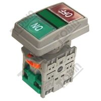 Pushbutton Twin Stop-Start Illuminated 240VAC | LED Illumination | 1N/O & 1N/C Contacts | by Tobin