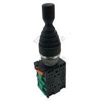 Joystick 2 Position Spring Return | 22mm Diameter | 4 N/O Contacts | by Tobin