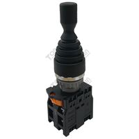 Joystick 4 Position Spring Return | 22mm Diameter | 4 Normally Open Contacts | by Tobin