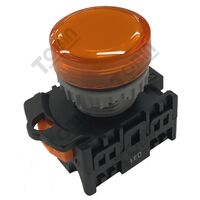 Pilot Light 22mm Hole | Amber LED Indicator | 12V AC/DC | @Each by Tobin