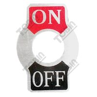Toggle Switch On/Off Label | Durable Plastic | Clear Legend Design | Easy Installation | by Tobin