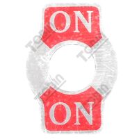 Toggle Switch On/On Label | Durable Plastic/Metal | Clear Labeling | by Tobin